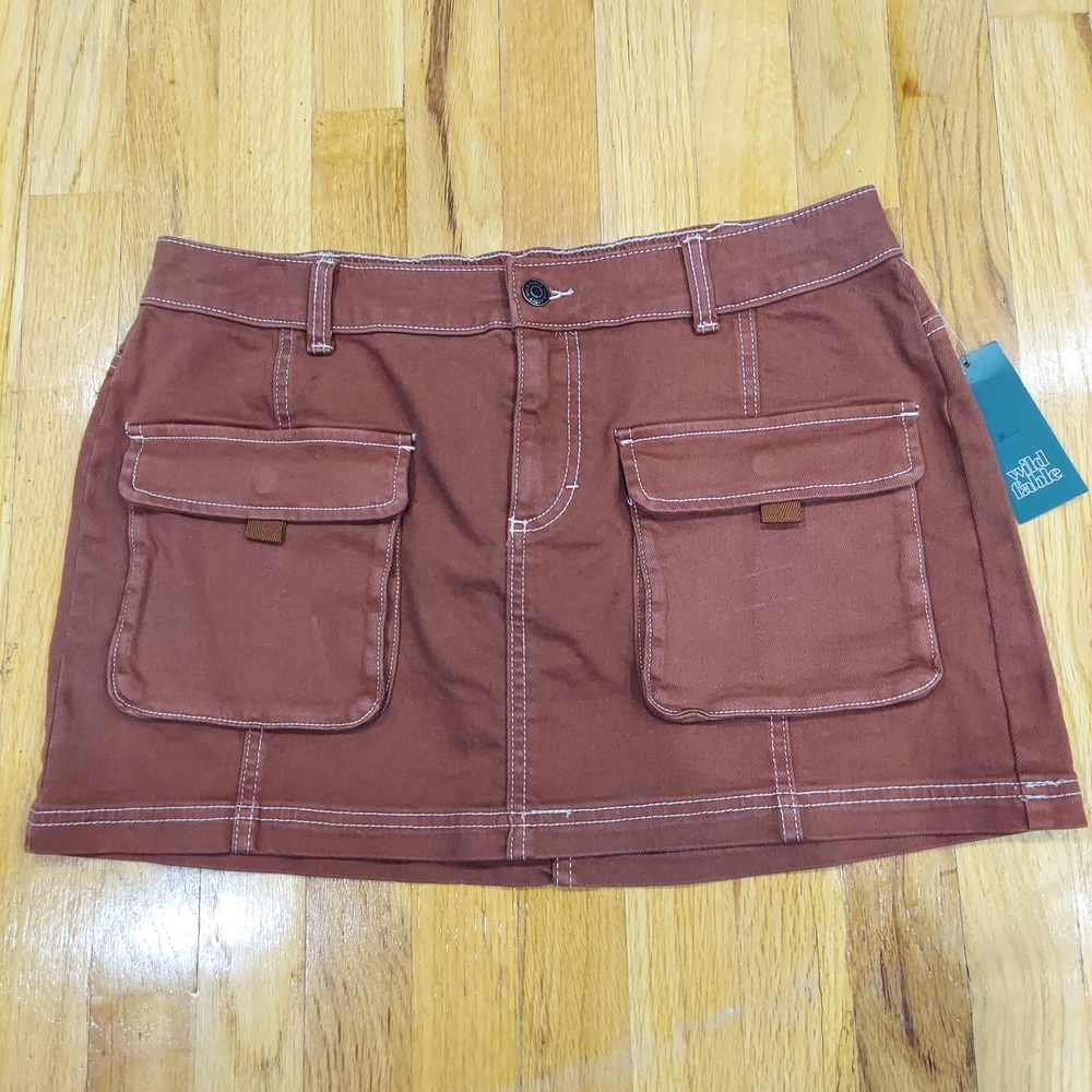 NWT Wild Fable Brown Mini Skirt (Size: M)
